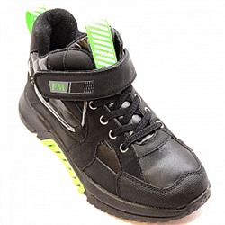 Ботинки В0602-15-1G черн/зел