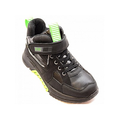 Ботинки В0602-15-1G черн/зел
