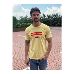 Мужская футболка желтая