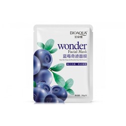 Тканевая маска для лица c черникой Wonder Blueberry Facial Mask