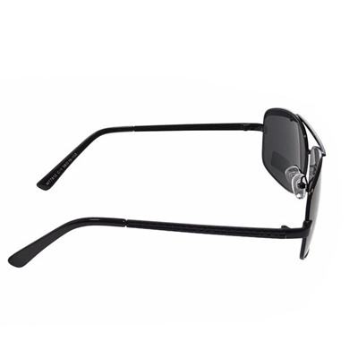 Классические мужские очки Real в чёрной оправе с чёрными линзами.