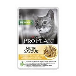 ProPlan NutriSavour 85г пауч д/стерилизованных кошек курица/соус