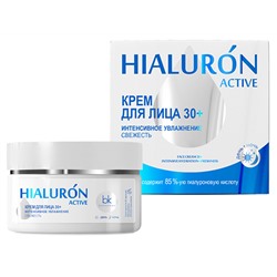 Belkosmex. Hialuron Active. Крем для лица интенсивное увлажнение свежесть 30+ 48 г