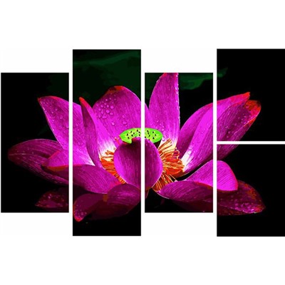 Полиптих WX 1033 Яркий цветок