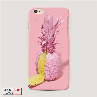 Пластиковый чехол Розовый ананас на IPhone 6/6S Plus