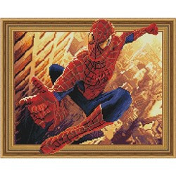 3D Алмазная мозаика, 40х50, круглые стразы TSGJ 1248 Человек паук