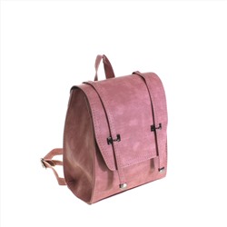 Миниатюрная сумка-рюкзачок Alex_Wang из эко-кожи цвета розовой пудры с переходами.