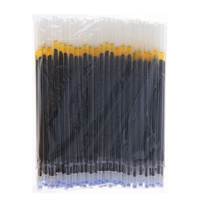 Стержень гелевый, чёрный, линия 0.5 мм, d-5 мм, L-128 мм, (игольчатый пишущий узел) пластик/метал