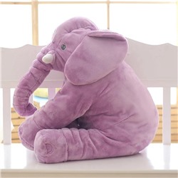 Мягкая игрушка-подушка слон Фиолетовая 40 см