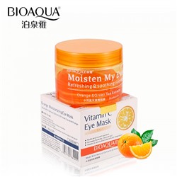 Патчи тканевые Bioaqua для кожи вокруг глаз с экстрактом апельсина и зеленого чая 36шт.