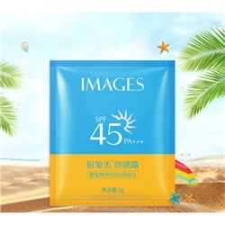Крем солнцезащитный Images для лица и тела SPF45 (пакетик), 3 гр