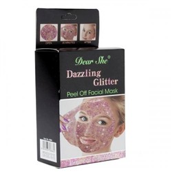 Маска для лица Dear She Peel Off Facial Mask Glitter розовое золото 10 шт оптом