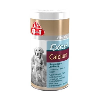 8 в 1 Calcium с фосфором и витамином D для собак и щенков 470 Табл