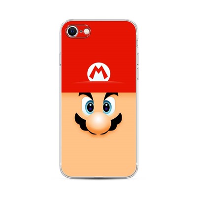 Силиконовый чехол Марио фон на iPhone SE 2020
