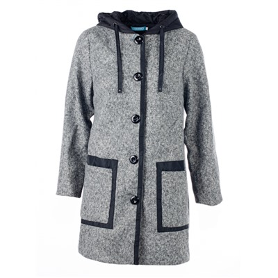Женское пальто с капюшоном 249253 размер 48, 50, 52, 54, 56, 58