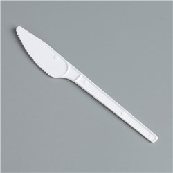 Нож одноразовый "Белый" в индивидуальной упаковке