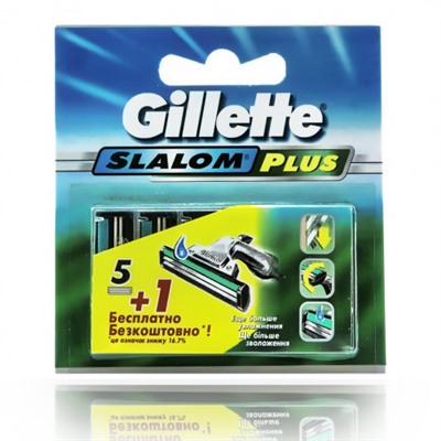 Gillette SLALOM PLUS (5шт) RusPack orig