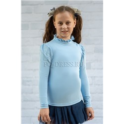 Блузка школьная, арт.591, цвет голубой
