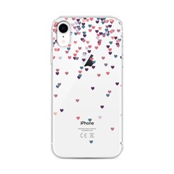 Силиконовый чехол Посыпка сердечки на iPhone XR (10R)