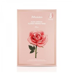 Тканевая маска с экстрактом дамасской розы JMsolution Glow Flower Firming Mask Rose