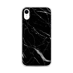 Силиконовый чехол Черный минерал на iPhone XR (10R)
