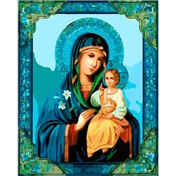 Картина по номерам 40х50 GX 8411 Икона Божией Матери