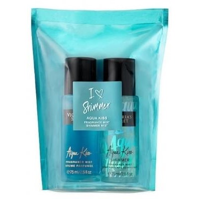 Подарочный набор Victoria s Secret Aqua Kiss Shimmer 75ml*2шт