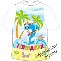 Детская футболка Геленджик дельфин