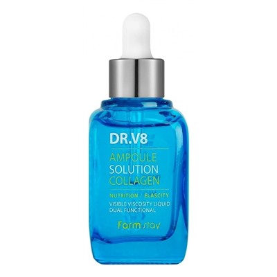 Сыворотка для лица Farm Stay DR.V8 Ampoule Solution Collagen 30мл