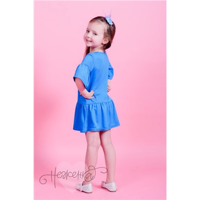 Детское платье "Лето" ДП 541 Family look (голубой)