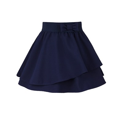 Синяя юбка для девочки на резинке 83332-ДШ22