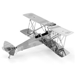 Металлический 3Д пазл Z 11113 Самолет De Havilland Tiger Moth