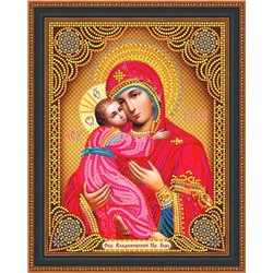 Алмазная мозаика 27х33 LP 104 Икона Богородица с младенцем