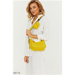 Желтая сумка кросс-боди