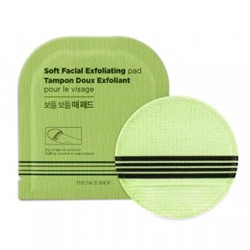 THE FACE SHOP Soft Facial Exfoliating pad Спонж - пилинг