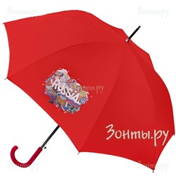 Красный зонт-трость ArtRain 1621-01