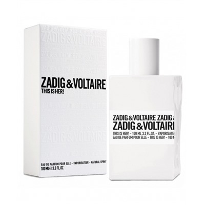 ОРИГИНАЛ ZADIG&VOLTAIRE THIS IS HER EDP 100 ML