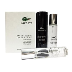 Туалетная вода 3*20 мл Lacoste "Eau De Lacoste L.12.12 Blanc"