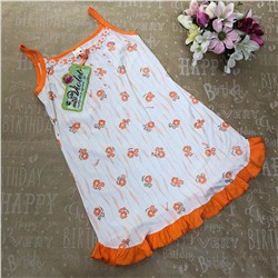 Рост 152 (детальные размеры на фото). Подростковая ночная сорочка Nightgown с принтом апельсинового цвета.