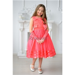 Платье нарядное для девочки арт. ИР-908, цвет арбуз