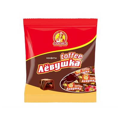 Конфеты желейные Левушка шоколадный с начинкой 1 Славянка ко