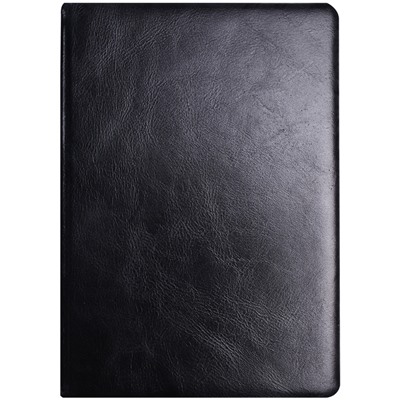 Ежедневник недатир. A5, 136л., кожа, Кожевенная мануфактура Elegant, черный