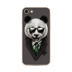 Силиконовый чехол Деловая панда на iPhone 7
