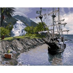 Картина по номерам 40х50 GX 31201 Пиратский фрегат