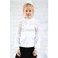 Блузка школьная, арт.871, цвет белый
