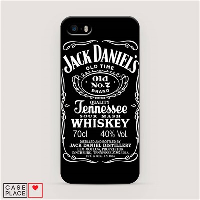 Пластиковый чехол Джек Дэниэлс на iPhone 5/5S/SE