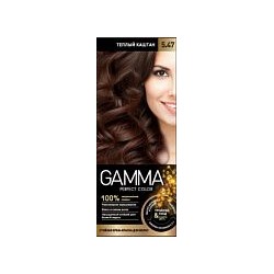 Gamma Perfect color Крем-краска для волос 5.47 Теплый каштан