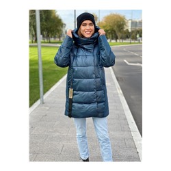 Женская куртка 201 (М15#) бирюзовая