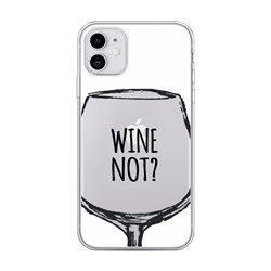 Силиконовый чехол Wine not white на iPhone 11