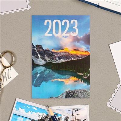 Карманный календарь "Природа - 1" 2023 год, 7 х 10 см, МИКС